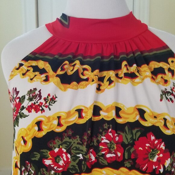 Fashion in style multicolored top sz XL - Picture 3 of 5